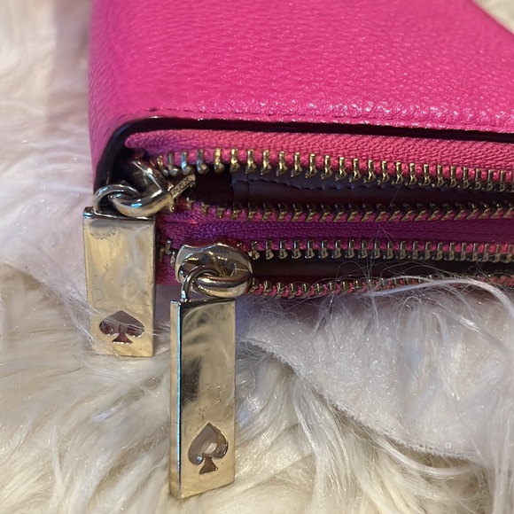 KATE SPADE GREY STREET TIERA PEBBLED LEATHER DOUBLE ZIPPERED - Picture 9 of 9